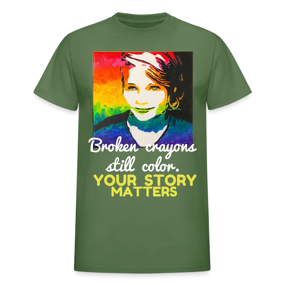 Unisex T-Shirt - Sage Portrait by Tin Crow Art/Classic SCF Logo