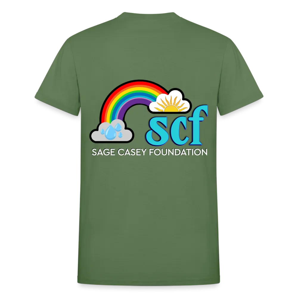 Unisex T-Shirt - Sage Portrait by Tin Crow Art/Classic SCF Logo