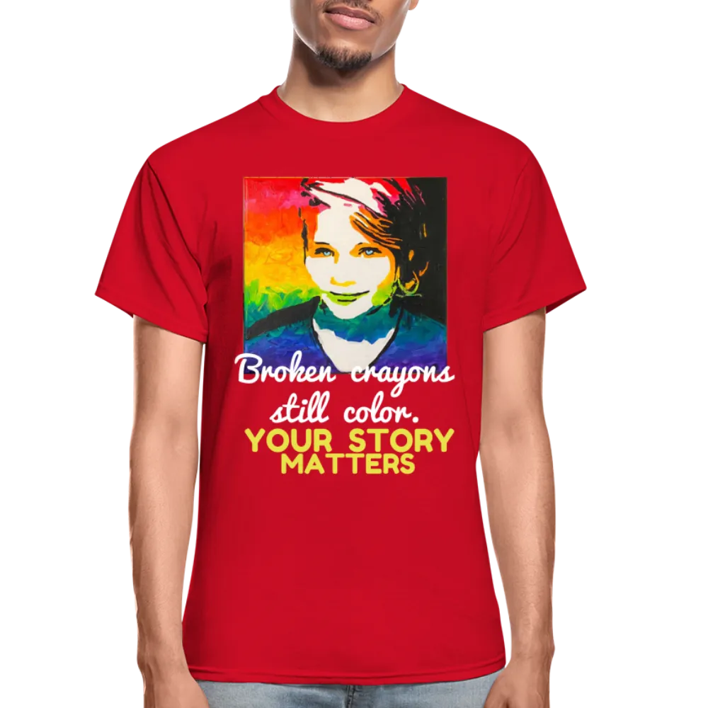 Unisex T-Shirt - Sage Portrait by Tin Crow Art/Classic SCF Logo