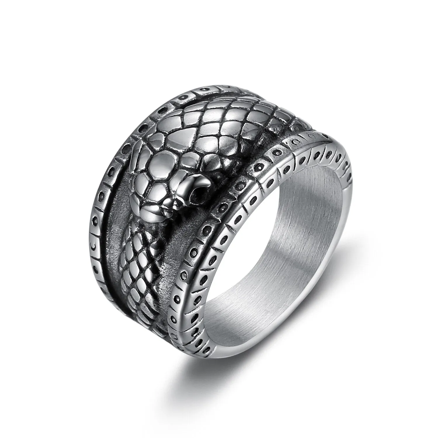 Uroboros Thick Band Ring