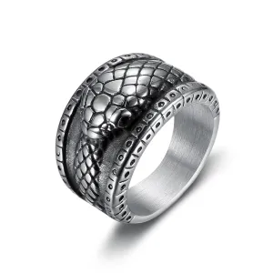 Uroboros Thick Band Ring