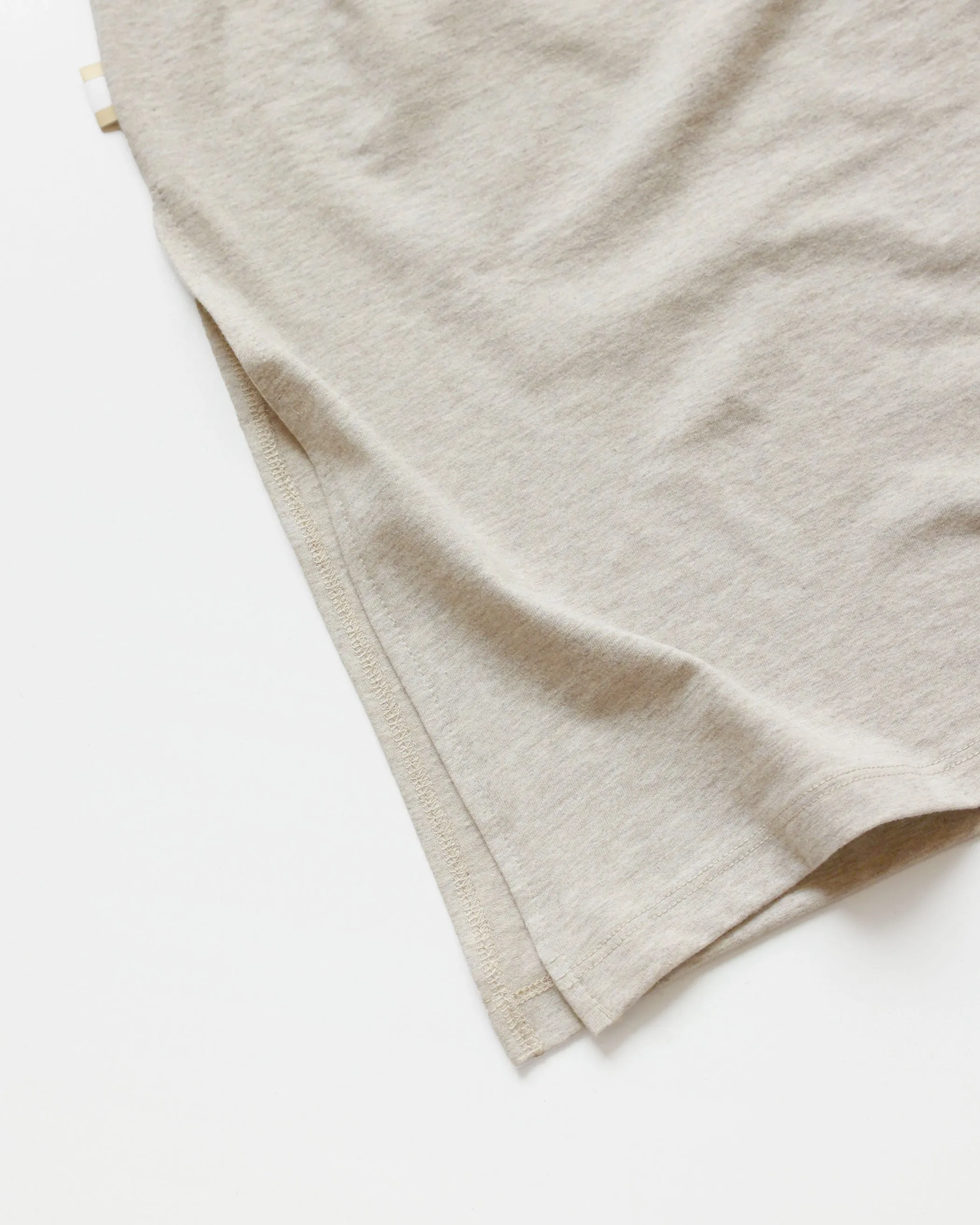 V-Neck Midi T-Shirt Dress Oatmeal