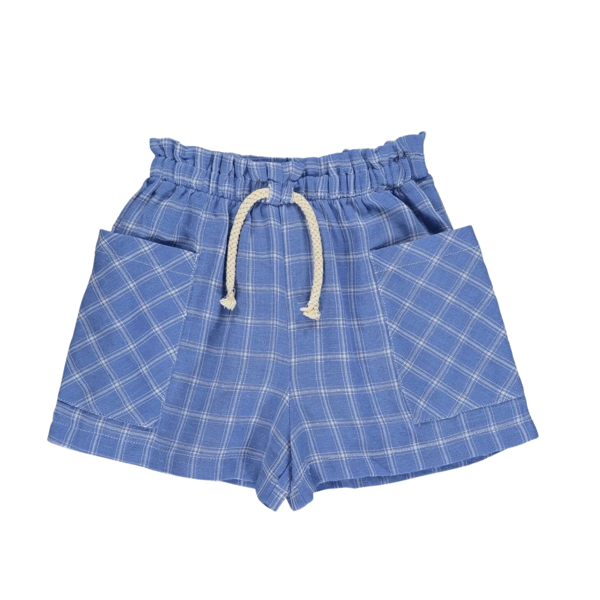 Vignette Arwen Shorts - Blue/White Plaid