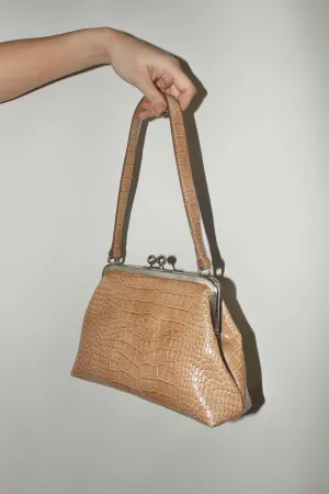Vintage 90s Tan Dainty Textured Purse