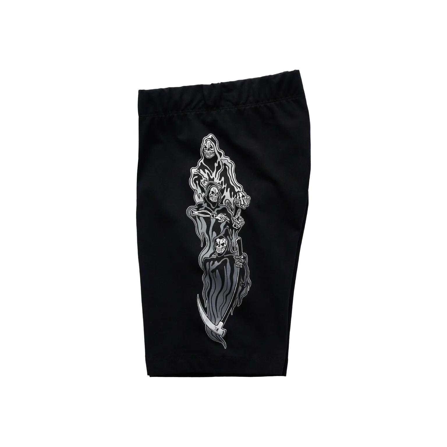 Warren Lotas "Three Reaper" Biker Shorts Black