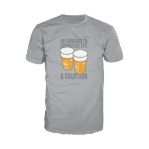 Weird Science Be-Er: It's A Solution Official Men's T-shirt (Heather Grey)