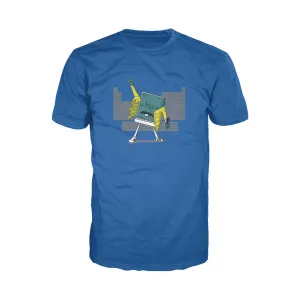 Weird Science Freddie Mercury Official Men's T-shirt (Royal Blue)