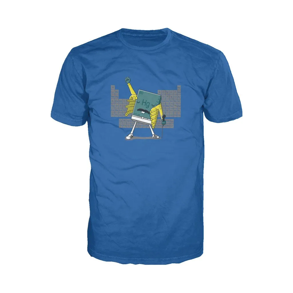 Weird Science Freddie Mercury Official Men's T-shirt (Royal Blue)