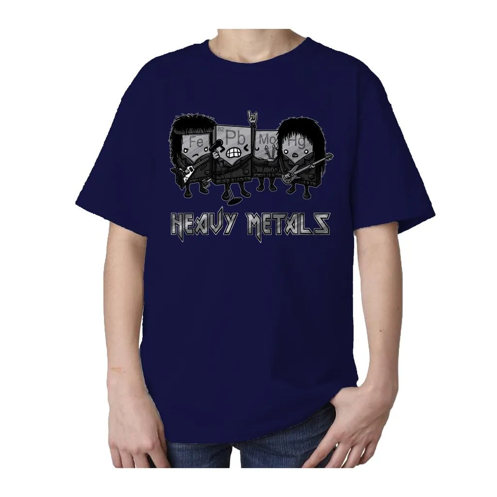 Weird Science Heavy Metals Official Kid's T-shirt (Navy)