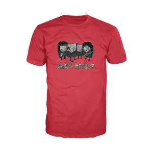 Weird Science Heavy Metals Official Men's T-shirt (Red)