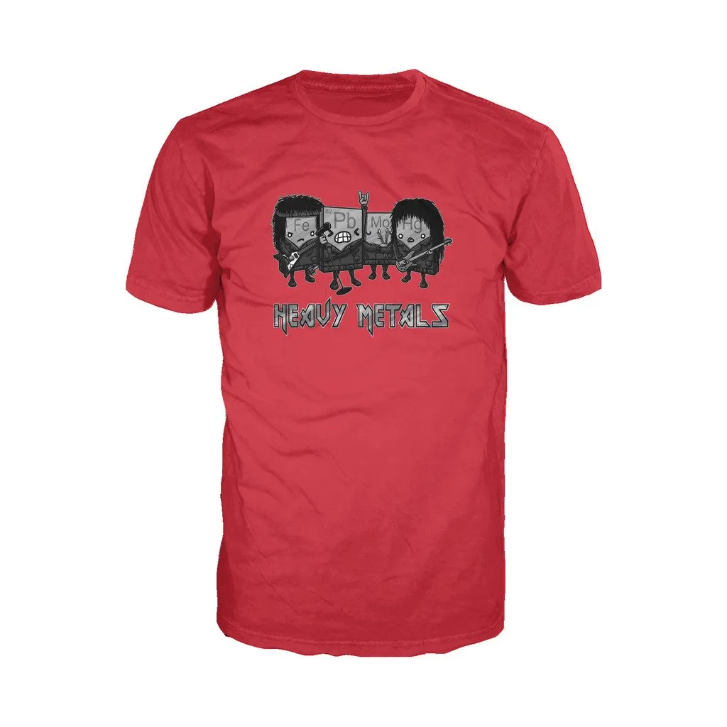 Weird Science Heavy Metals Official Men's T-shirt (Red)