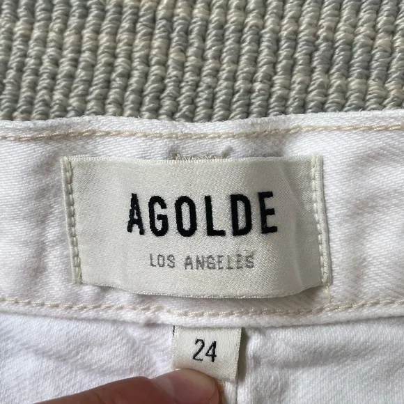White Agolde Jean Shorts
