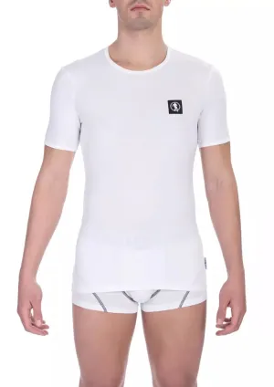 White Cotton Men T-Shirt Twin Pack