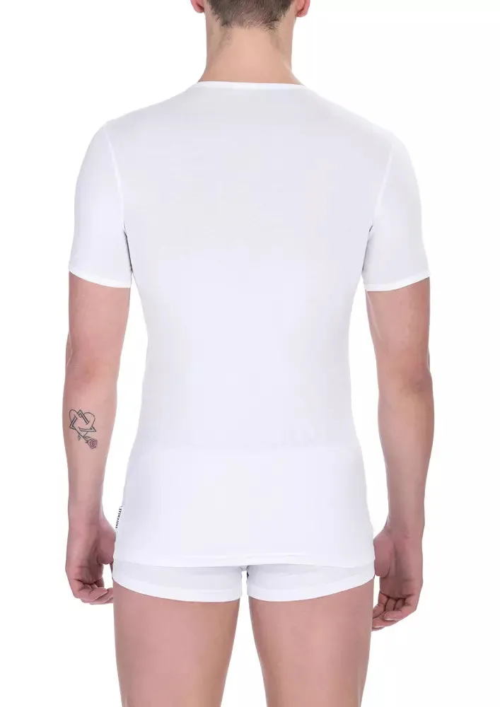 White Cotton Men T-Shirt Twin Pack