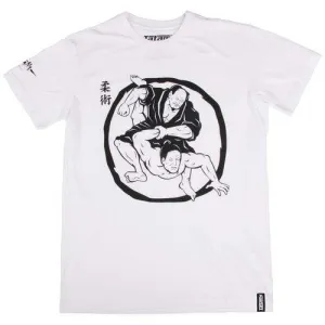 White Samurai Wrestling T Shirt
