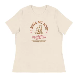 Women's “I Shall Not Want” tee