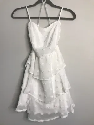 Womens Size Sm Misses White Miami Dress
