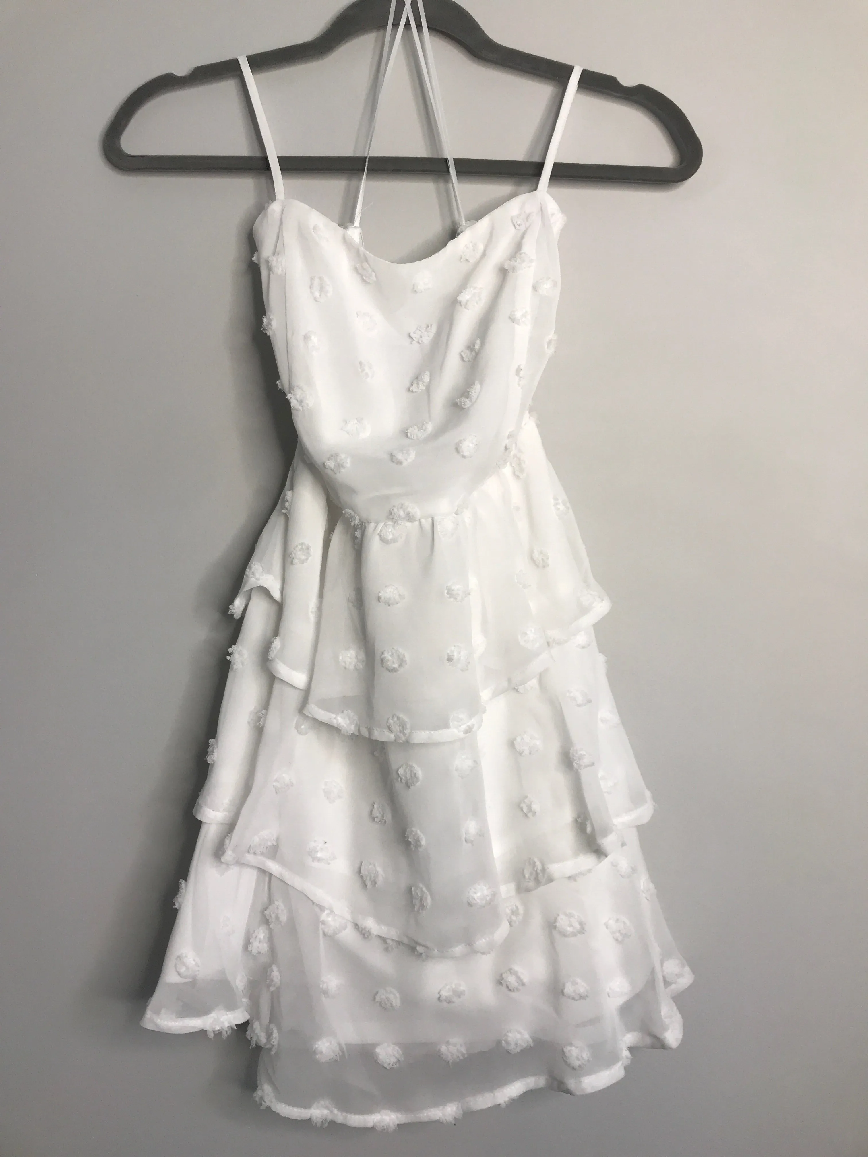 Womens Size Sm Misses White Miami Dress
