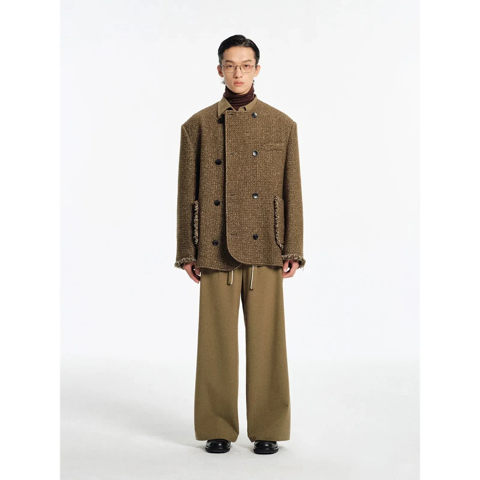 Wool Blend Tweed Jacket