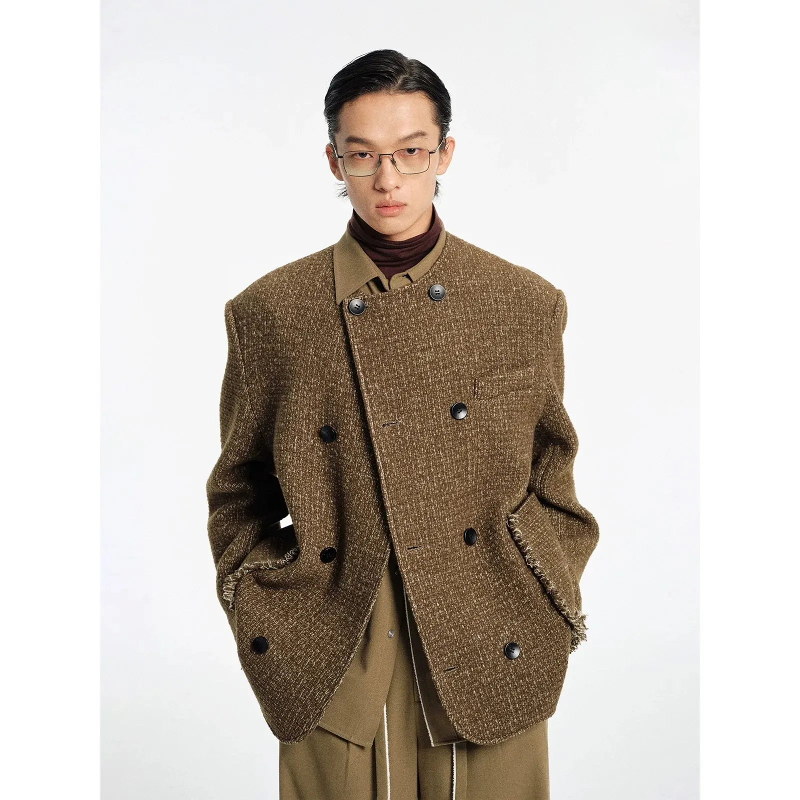 Wool Blend Tweed Jacket