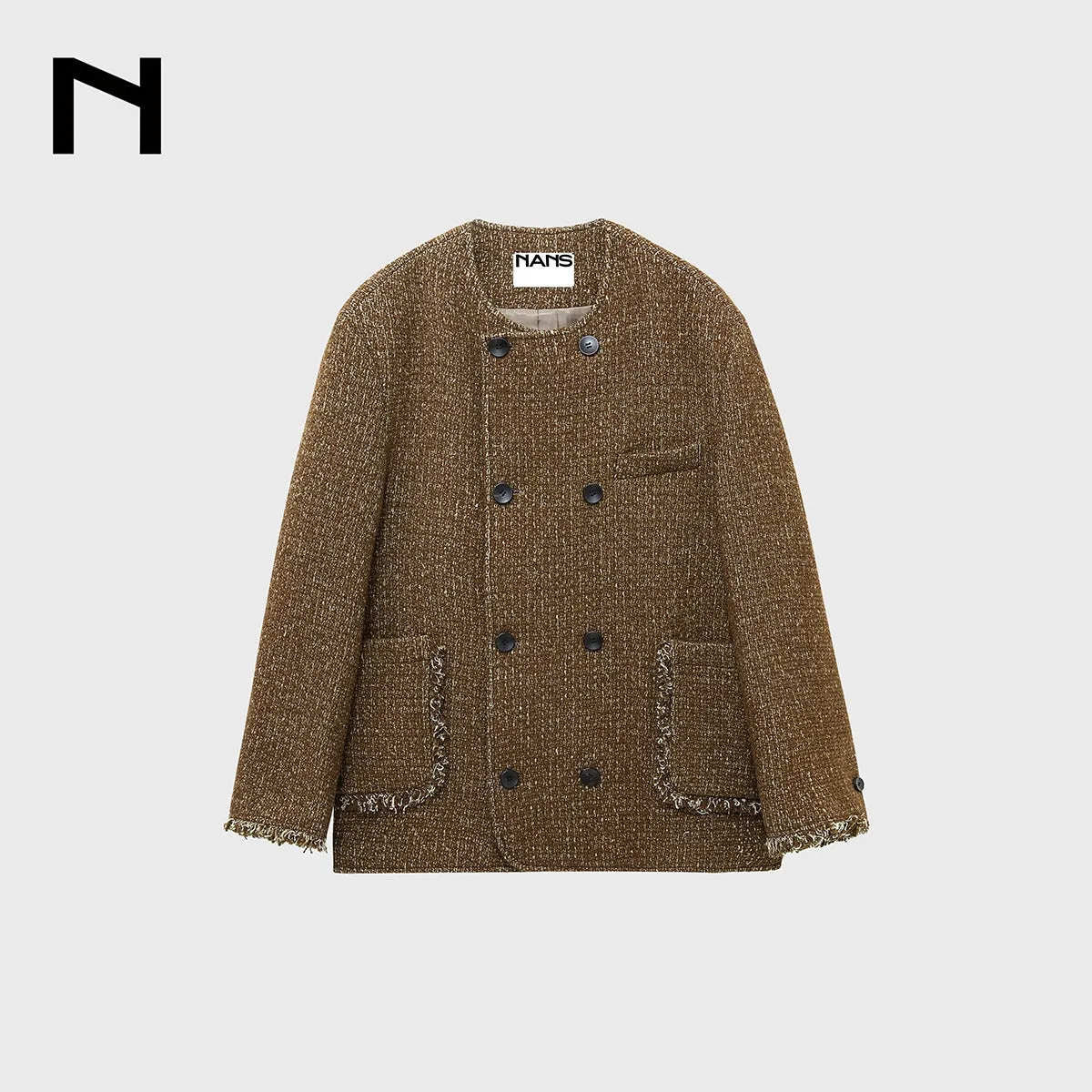 Wool Blend Tweed Jacket