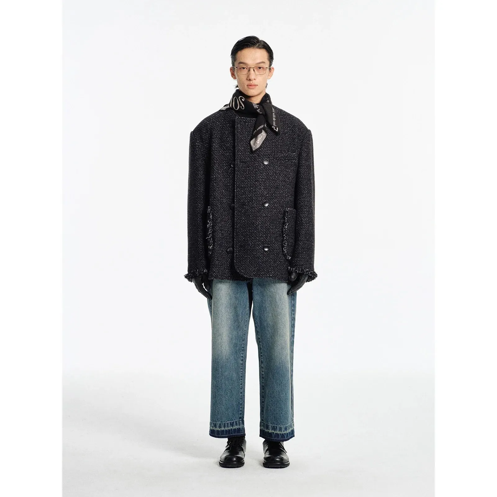 Wool Blend Tweed Jacket