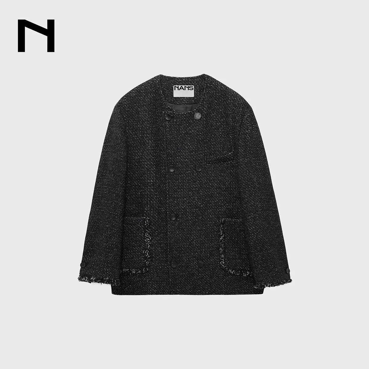 Wool Blend Tweed Jacket