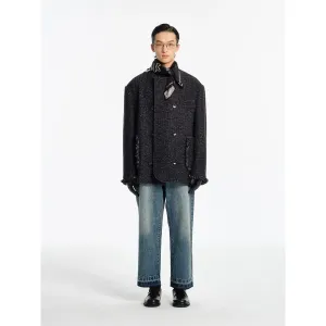 Wool Blend Tweed Jacket