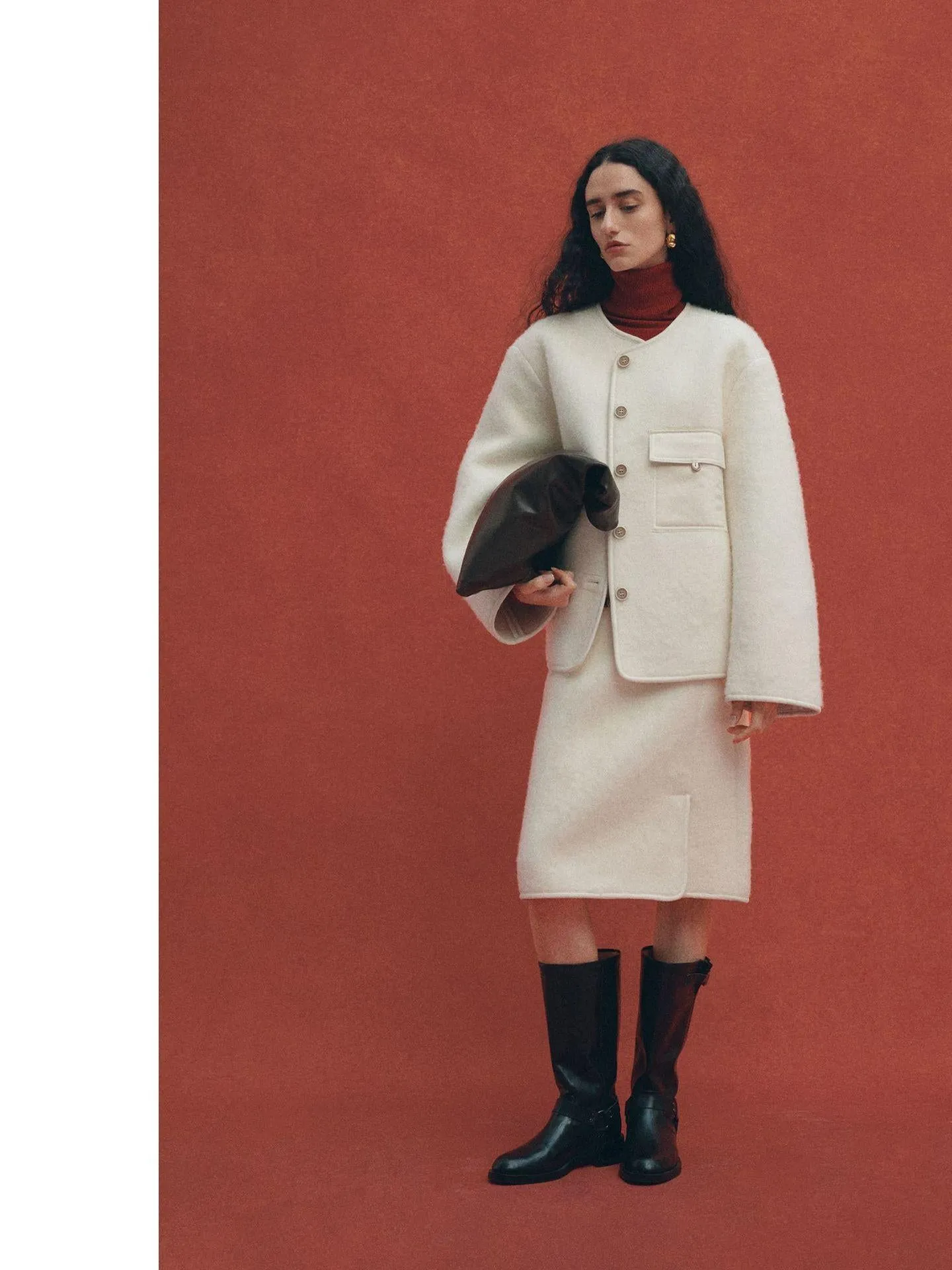 Woolen Textured Coat
