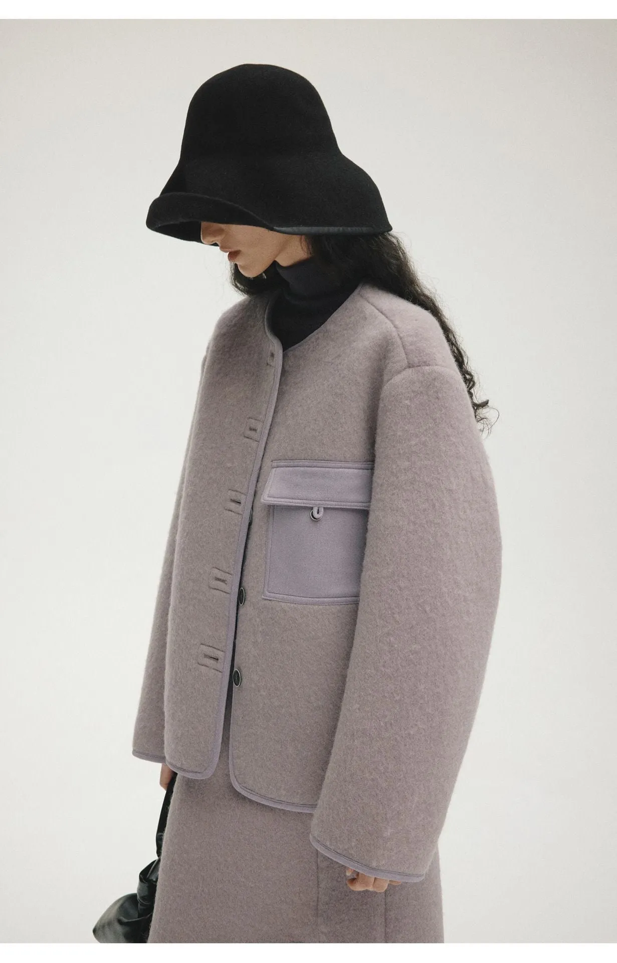 Woolen Textured Coat