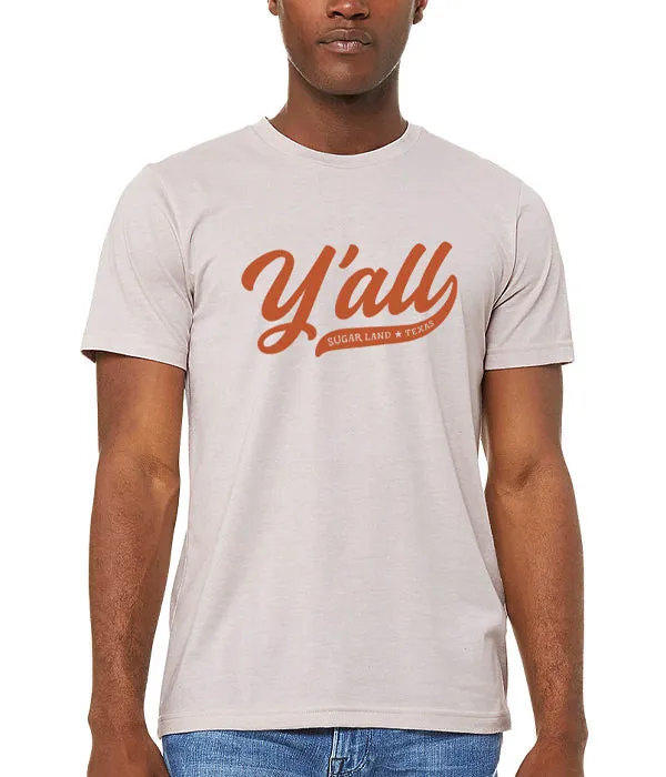 Y'all Sugar Land Tee - Gray