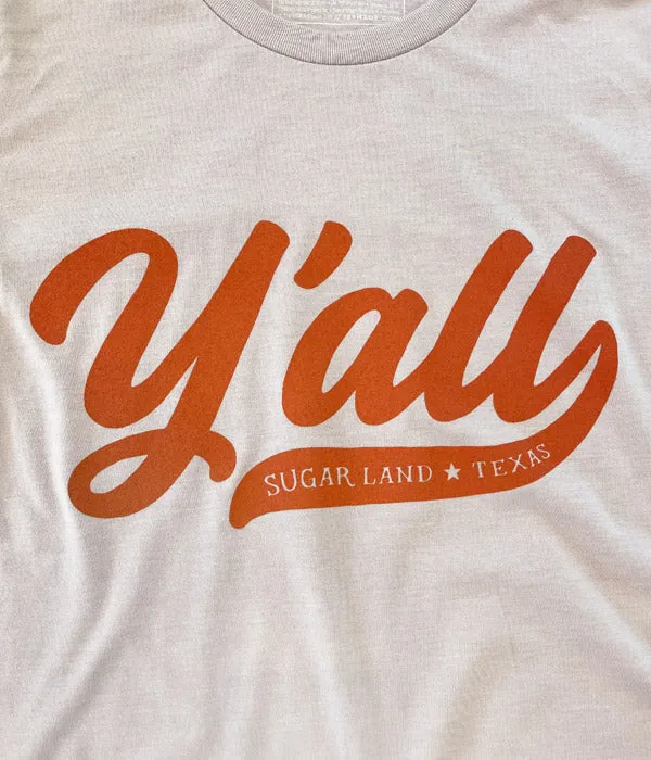 Y'all Sugar Land Tee - Gray