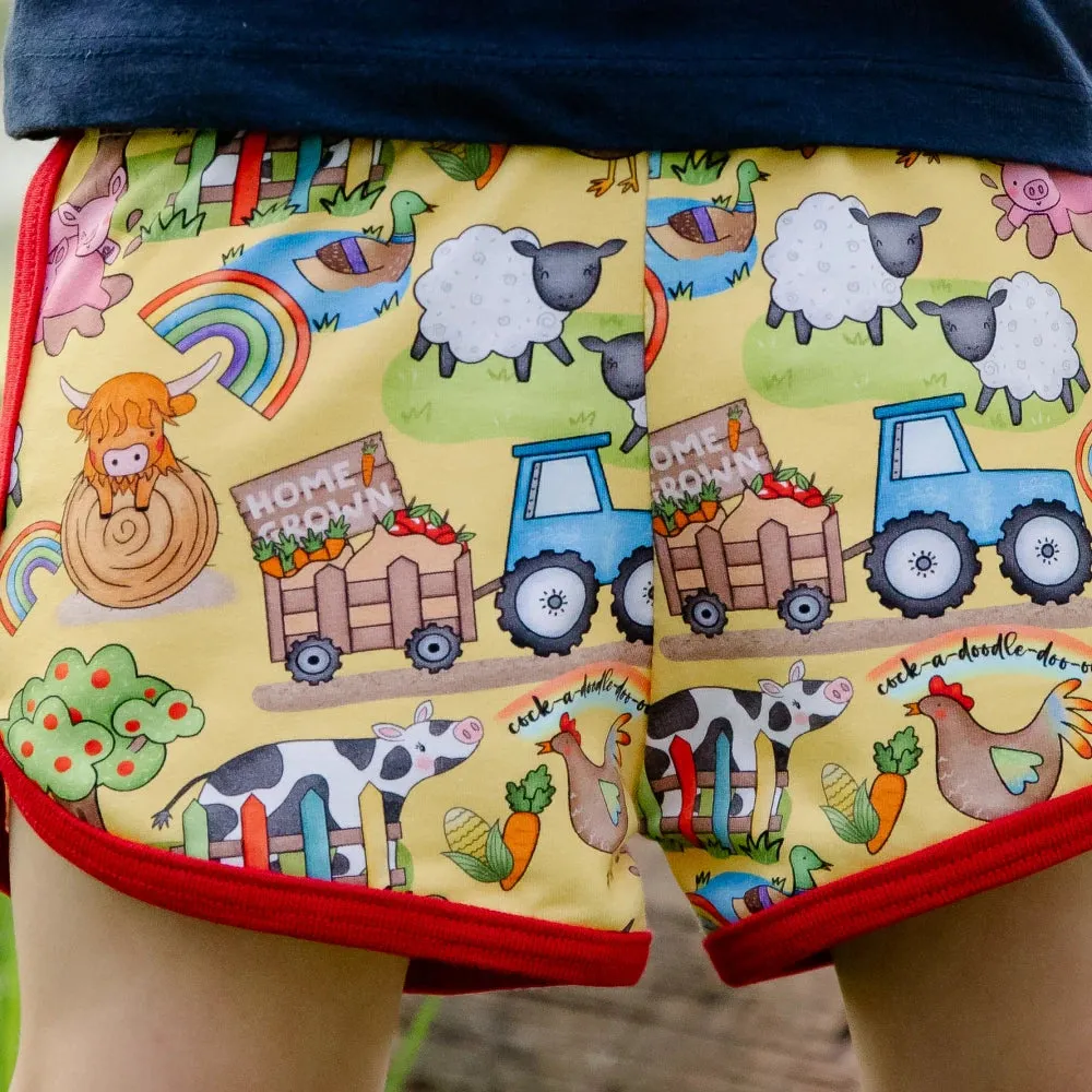 Yellow Farm Shorts| Cotswold Baby Co.