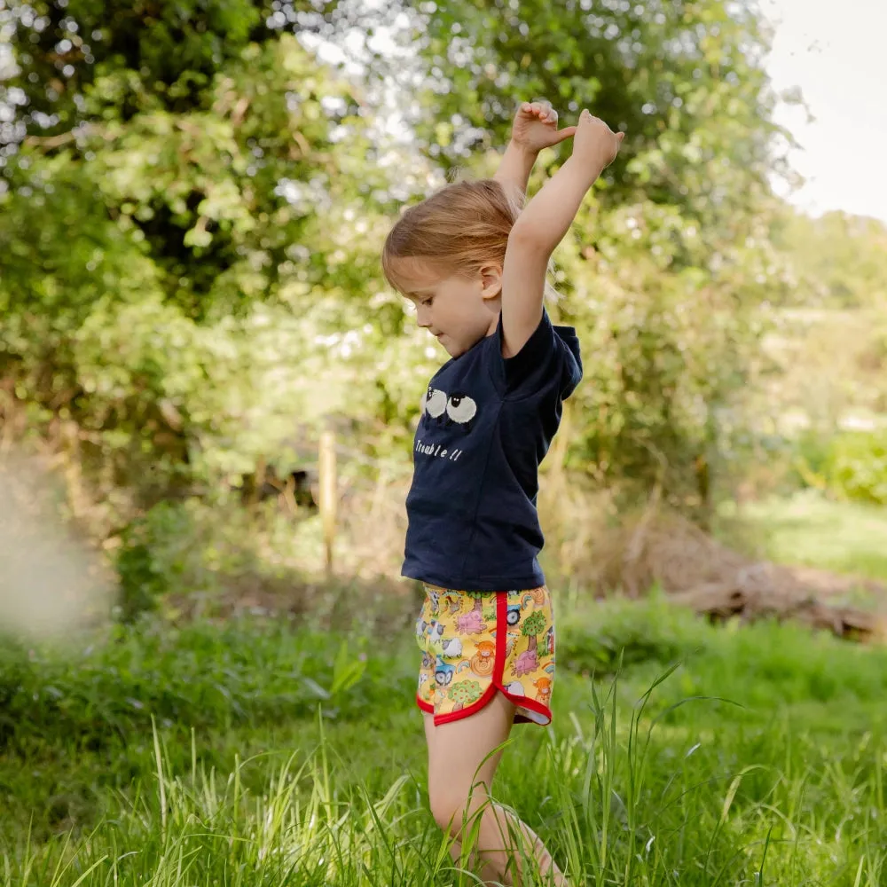 Yellow Farm Shorts| Cotswold Baby Co.