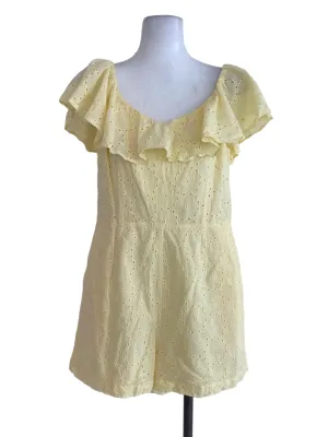 Yellow Textured Romper LB