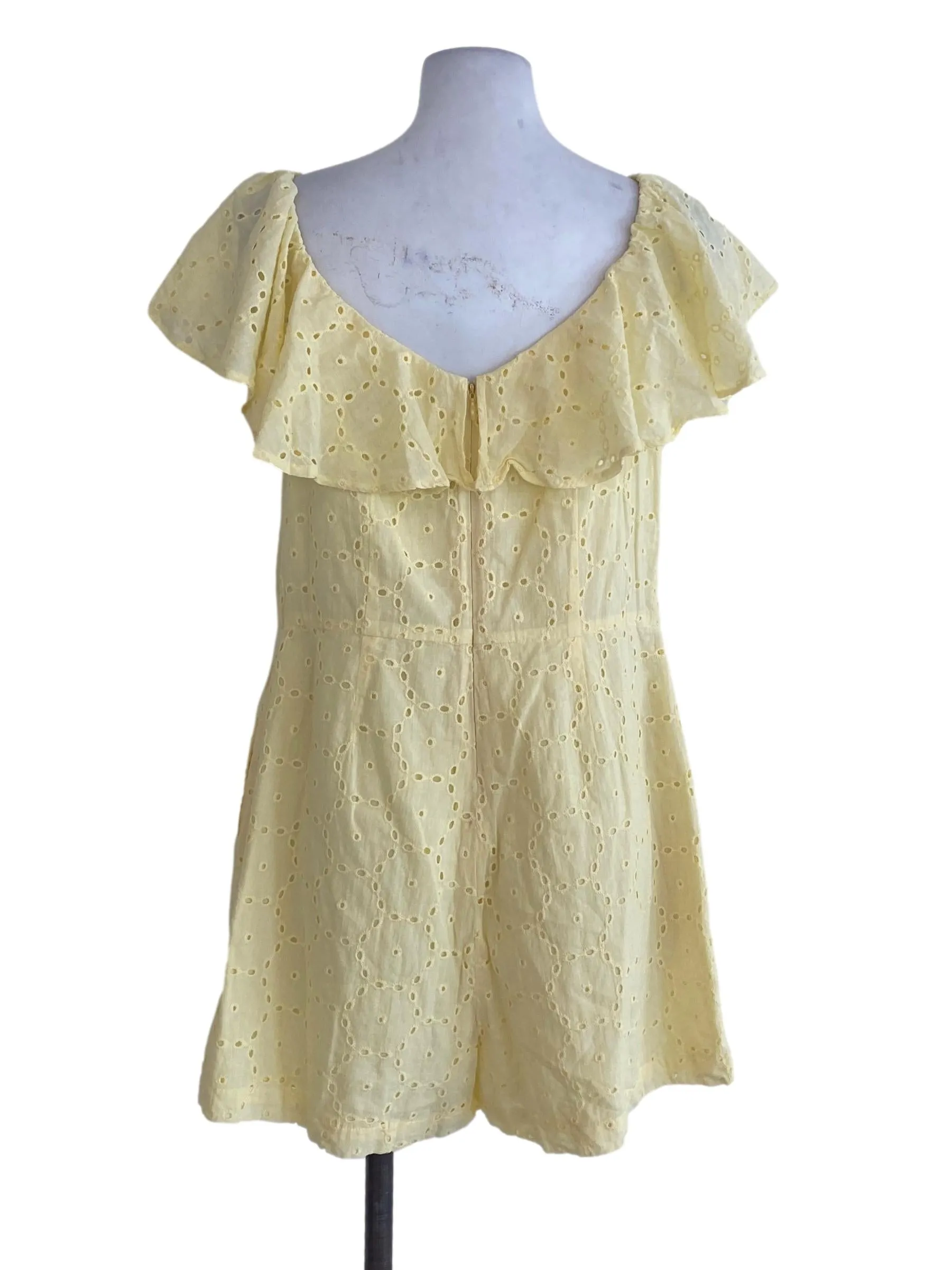 Yellow Textured Romper LB
