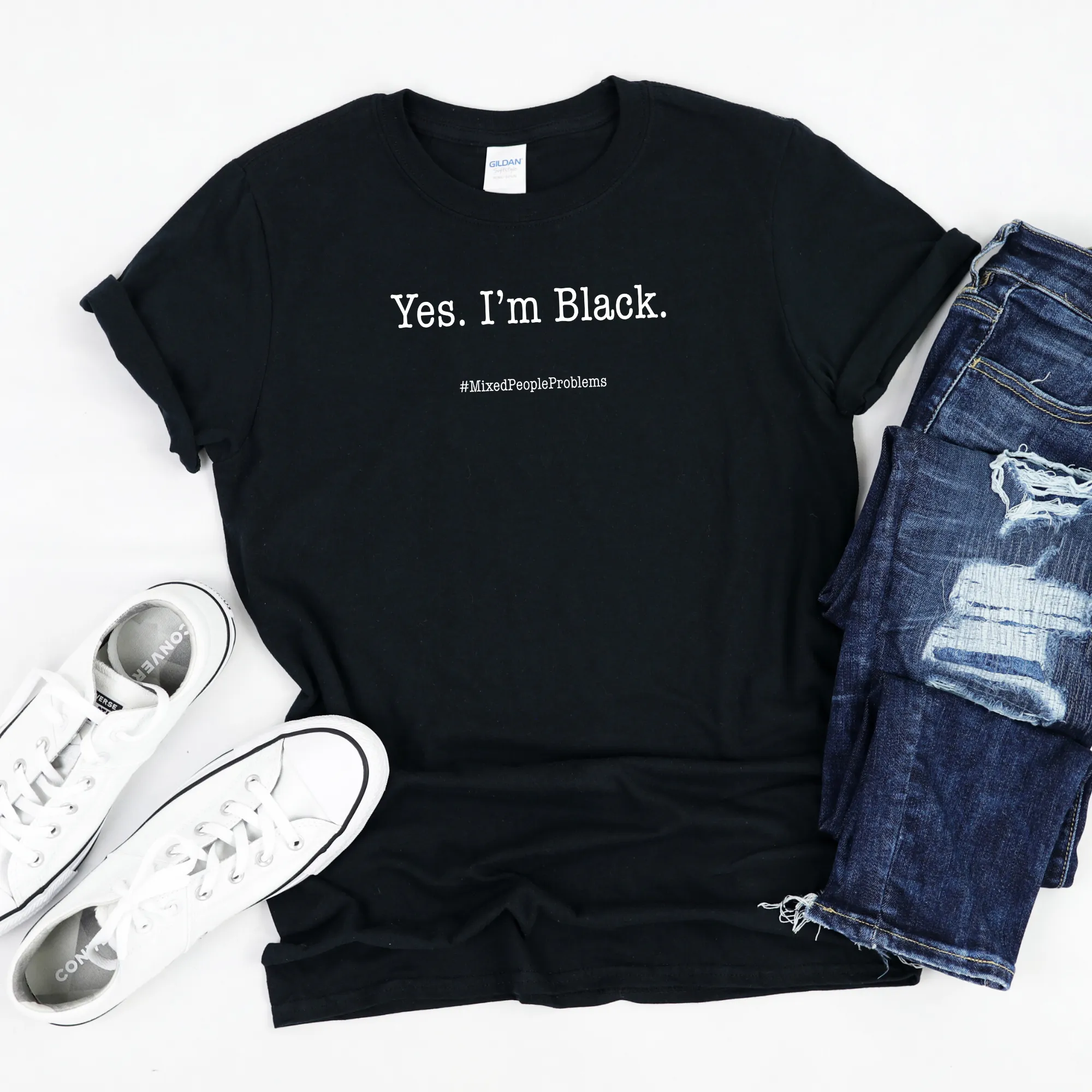 Yes. I AM. Mixed People Problems Shirt | The Questions Asked