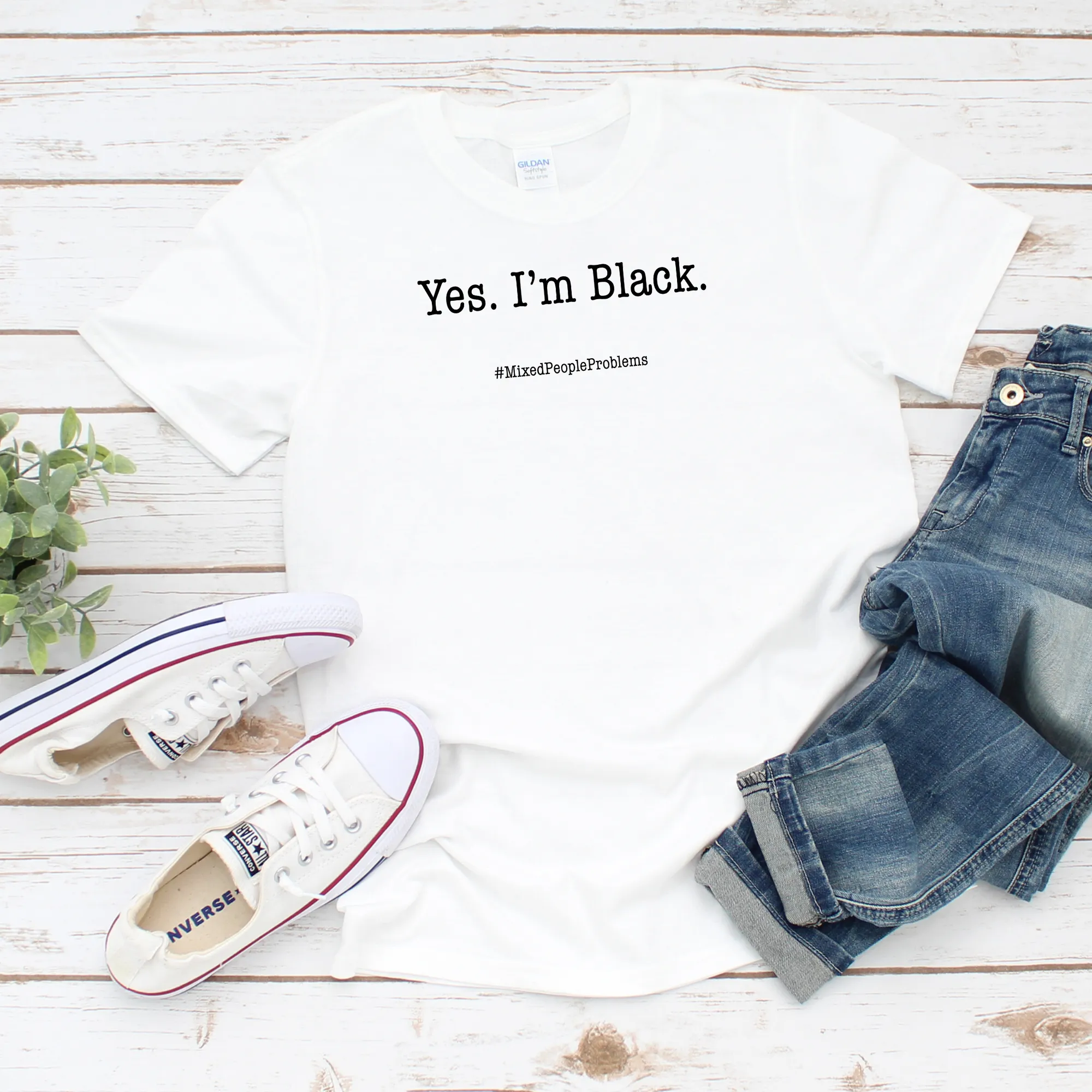 Yes. I AM. Mixed People Problems Shirt | The Questions Asked