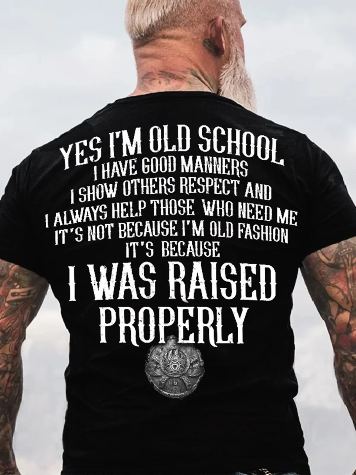 Yes I'm Old School Printed Men's T-shirt
