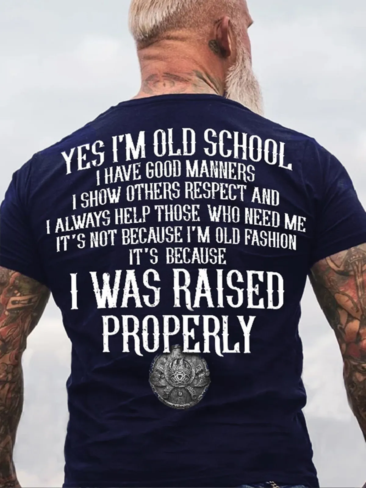 Yes I'm Old School Printed Men's T-shirt