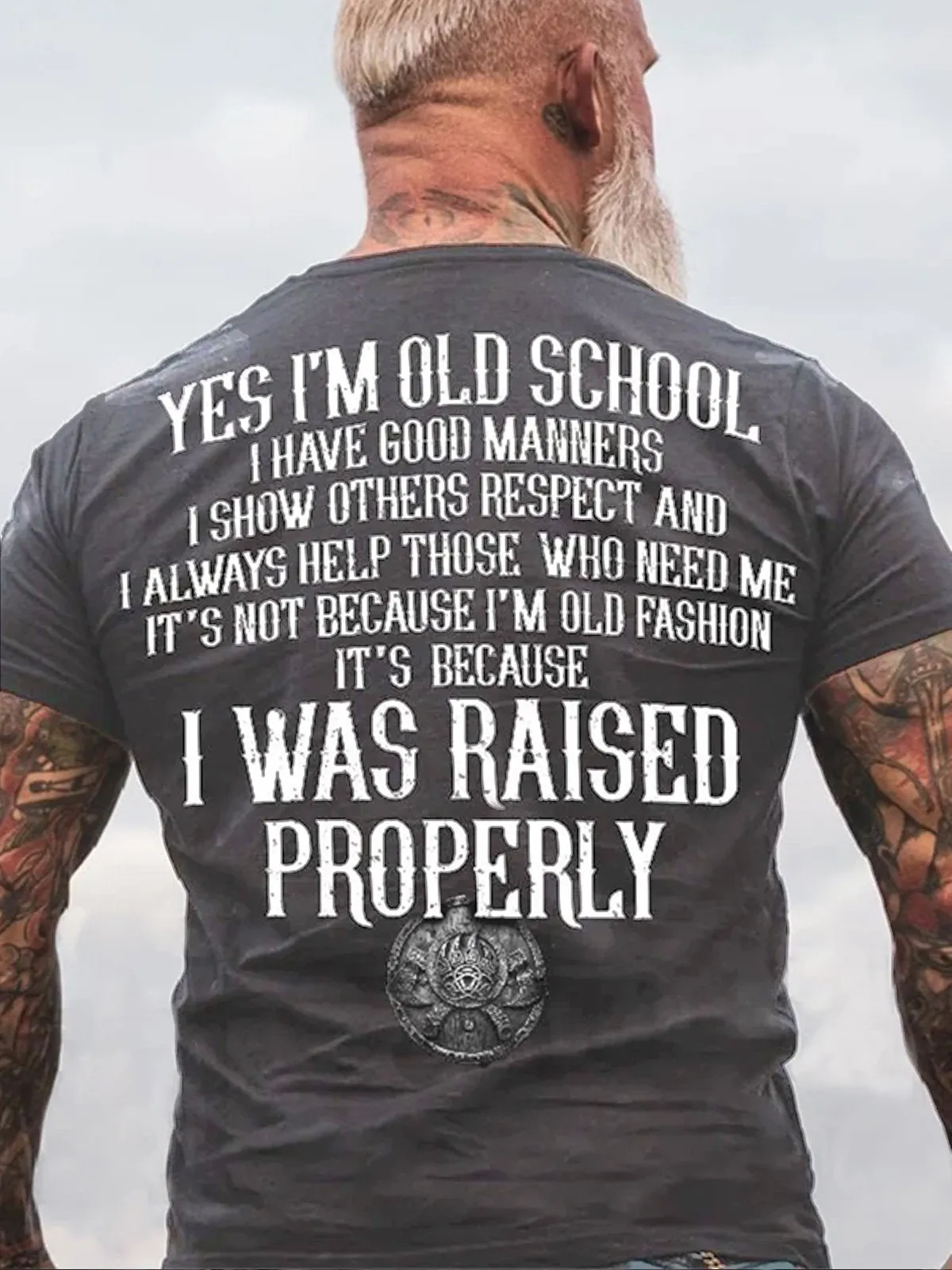 Yes I'm Old School Printed Men's T-shirt