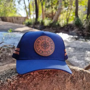 Z&Tee Livin the Dream | Navy Trucker Cap - Adults